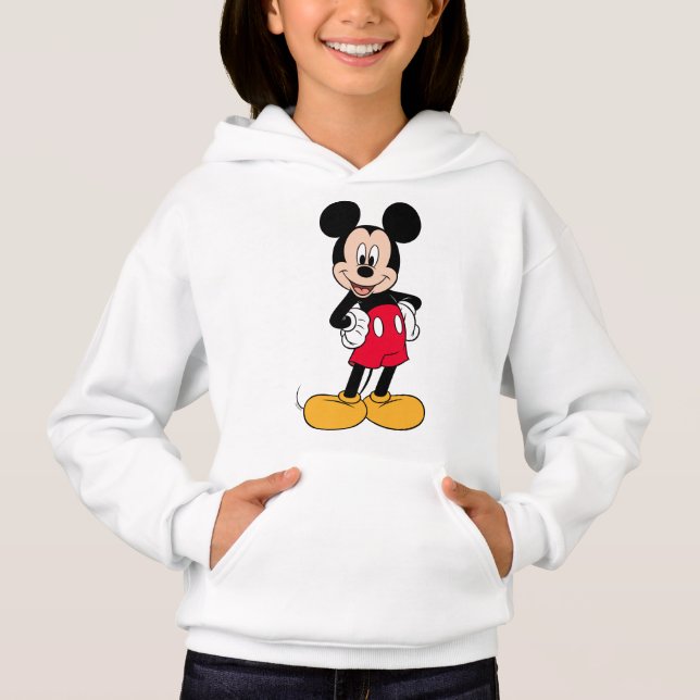 Mickey Mouse Smiling Pose Hoodie (Front)