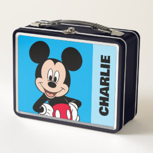 Mickey Mouse Smiling Pose Metal Lunch Box