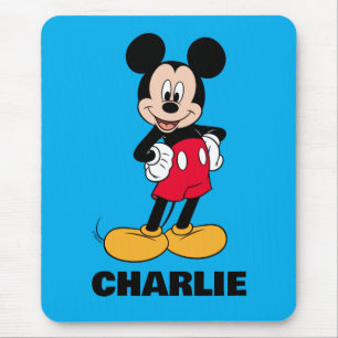 Mickey Mouse Smiling Pose Mouse Pad