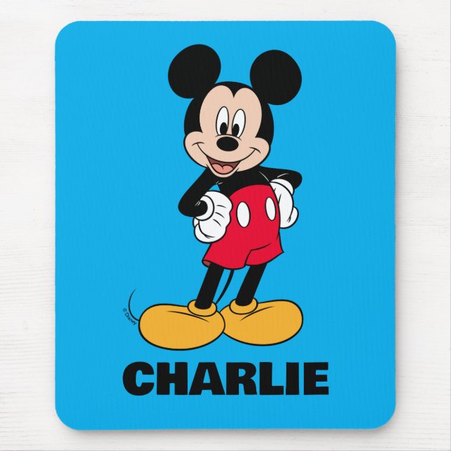 Mickey Mouse Smiling Pose Mouse Pad (Front)