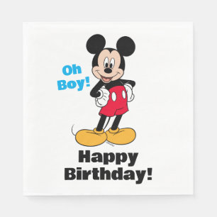 Mickey Mouse Smiling Pose Napkins