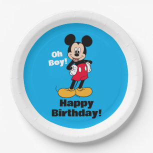 Mickey Mouse Smiling Pose Paper Plates