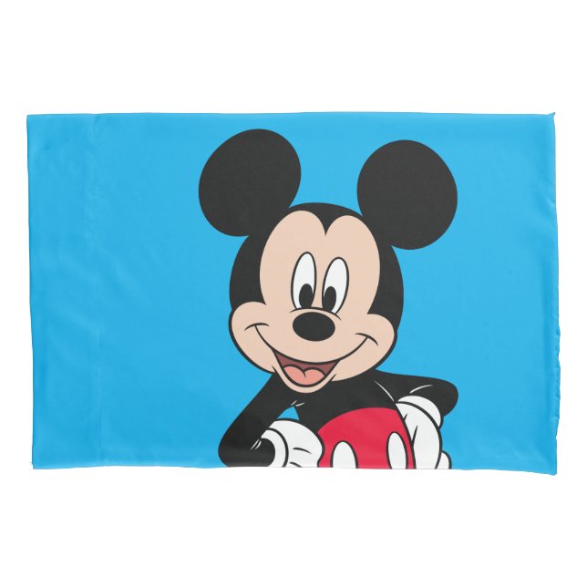 Mickey Mouse Smiling Pose Pillow Case (Front)
