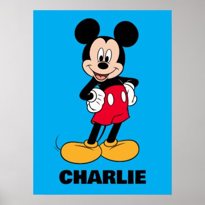 Mickey Mouse Smiling Pose Poster