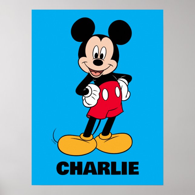 Mickey Mouse Smiling Pose Poster (Front)