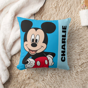 Mickey Mouse Smiling Pose Throw Pillow