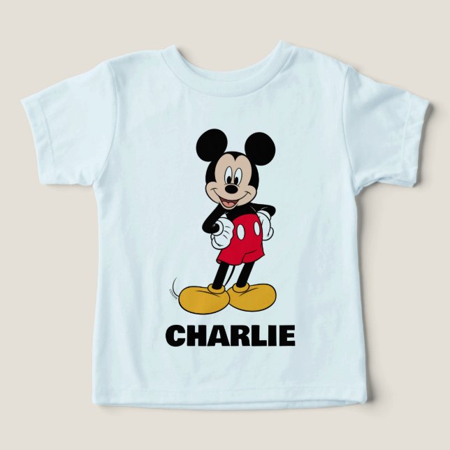 Mickey Mouse Smiling Pose Toddler T-shirt (Design Front)