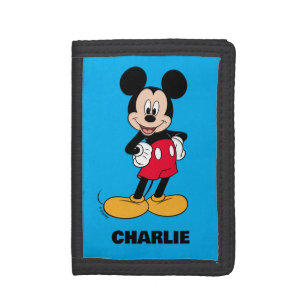 Mickey Mouse Smiling Pose Tri-fold Wallet
