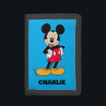 Mickey Mouse Smiling Pose Trifold Wallet<br><div class="desc">Mickey Mouse stands confidently with his hands on hips and a big smile on his face! Wear this graphic on a comfy t-shirt,  custom mug,  or personalized tote bag. Shop this design on more custom products on Zazzle today!</div>