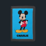 Mickey Mouse Smiling Pose Trifold Wallet<br><div class="desc">Mickey Mouse stands confidently with his hands on hips and a big smile on his face! Wear this graphic on a comfy t-shirt,  custom mug,  or personalized tote bag. Shop this design on more custom products on Zazzle today!</div>