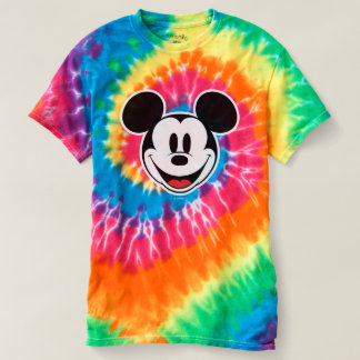 Mickey Mouse Smiling Tie-Dye T-shirt