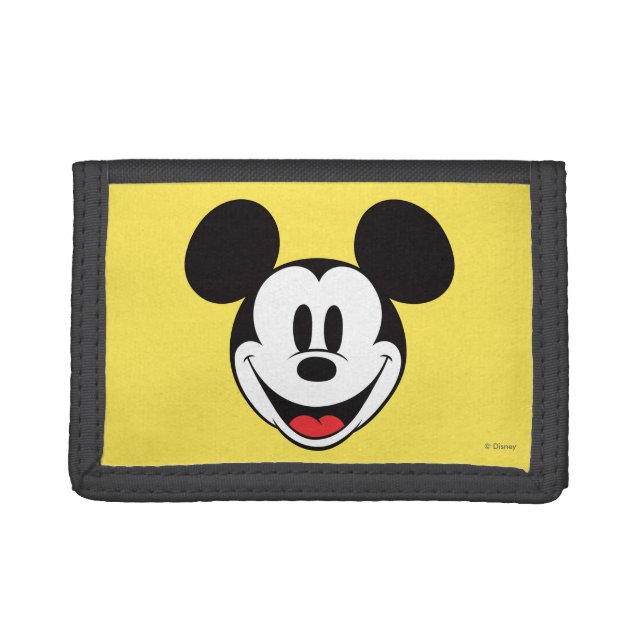 Mickey Mouse Smiling Tri-fold Wallet (Front)