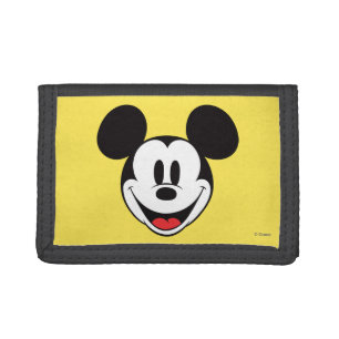 Mickey Mouse Smiling Trifold Wallet