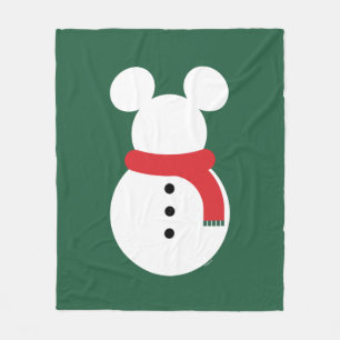 Mickey Mouse Snowman Fleece Blanket
