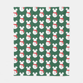 Mickey Mouse Snowman Fleece Blanket