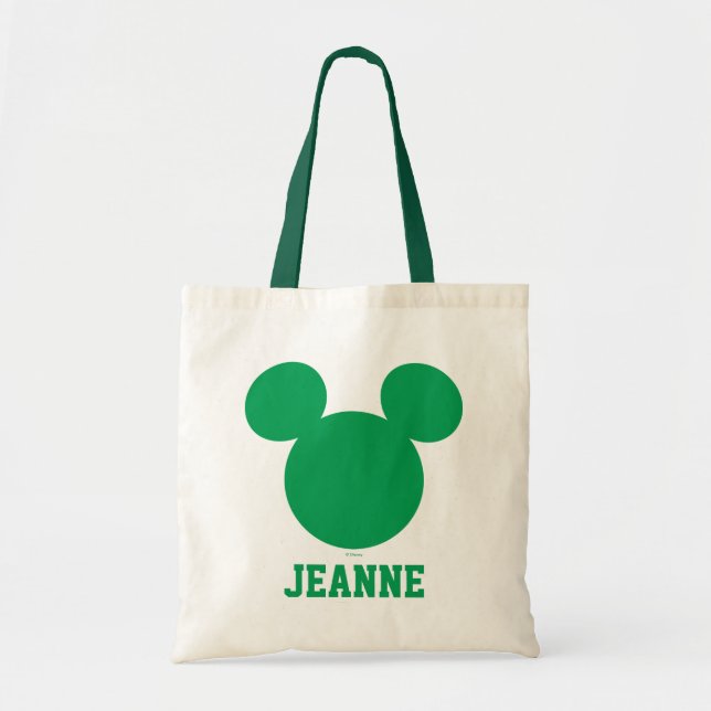Mickey Mouse St. Patrick's Day | Add Your Name Tote Bag (Front)