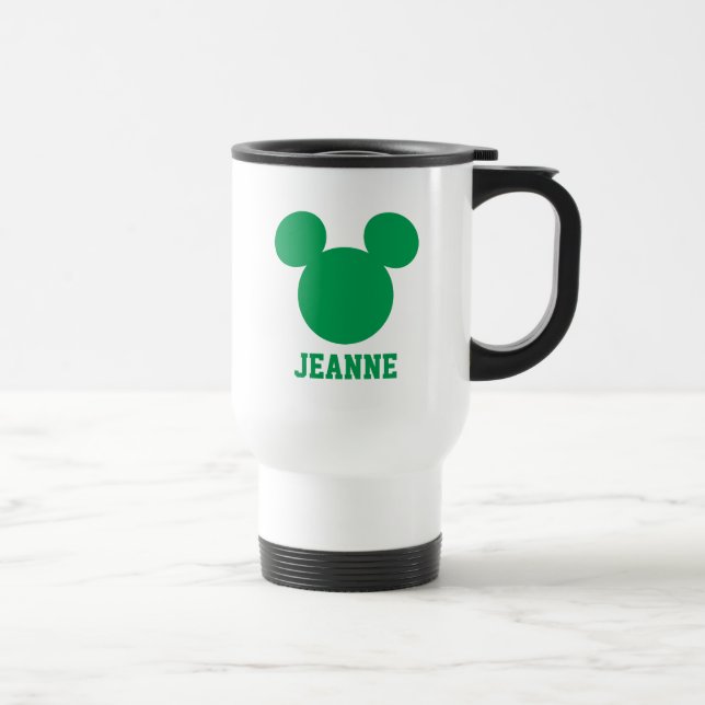 Mickey Mouse St. Patrick's Day | Add Your Name Travel Mug (Right)