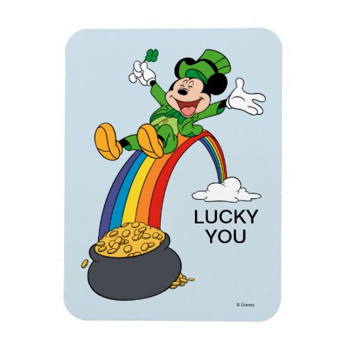 Mickey Mouse  St Patricks Day _ Pot of Gold Magnet