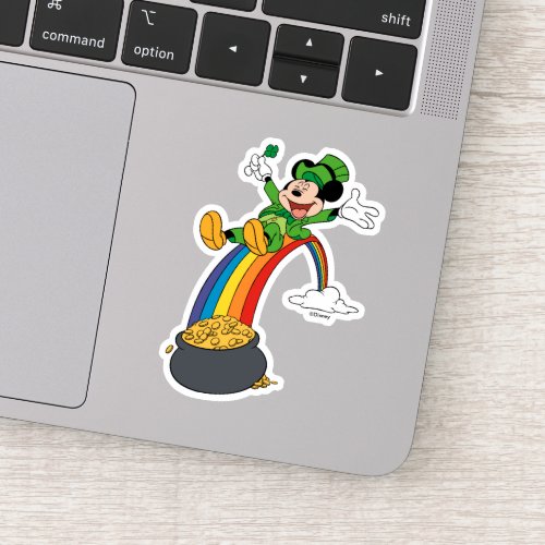 Mickey Mouse  St Patricks Day _ Pot of Gold Sticker