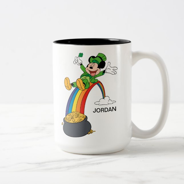 Mickey Mouse | St. Patrick's Day - Pot of Gold Two-Tone Coffee Mug (Right)