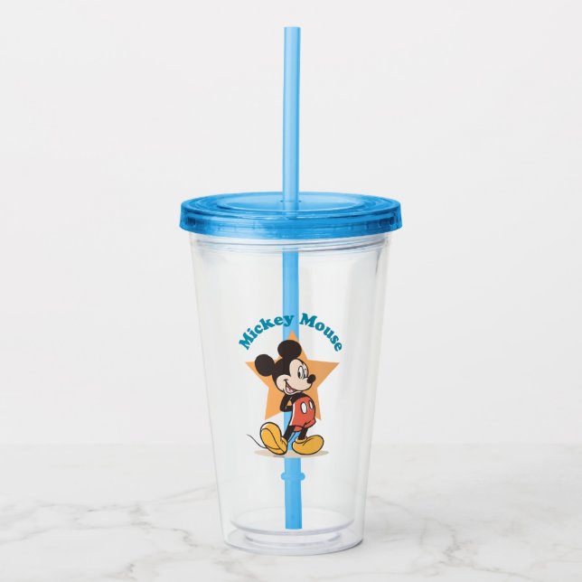 Mickey Mouse Star Name Graphic Acrylic Tumbler (Front)