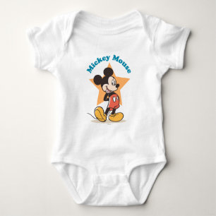 Mickey Mouse Star Name Graphic Baby Bodysuit
