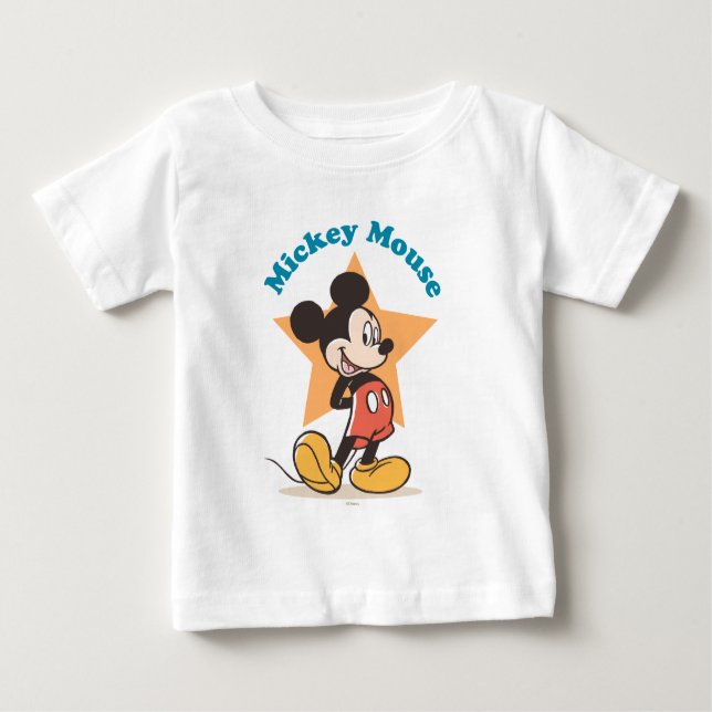 Mickey Mouse Star Name Graphic Baby T-Shirt (Front)