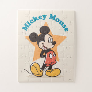 Mickey Mouse Star Name Graphic Jigsaw Puzzle