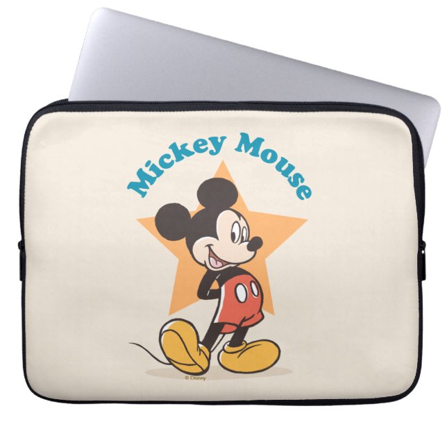 Mickey Mouse Star Name Graphic Laptop Sleeve (Front)