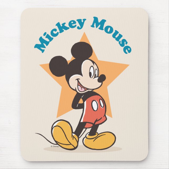 Mickey Mouse Star Name Graphic Mouse Pad (Front)