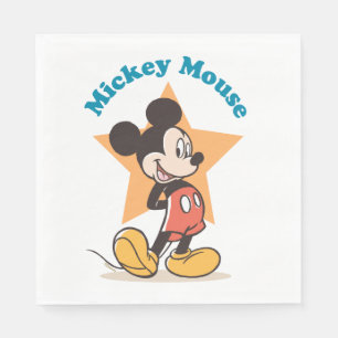 Mickey Mouse Star Name Graphic Napkins