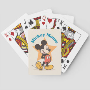 Mickey Mouse Star Name Graphic Poker Cards