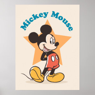 Mickey Mouse Star Name Graphic Poster