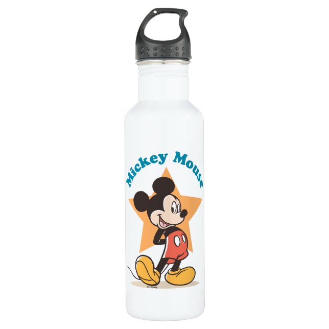 Mickey Mouse Star Name Graphic Stainless Steel Water Bottle (Front)