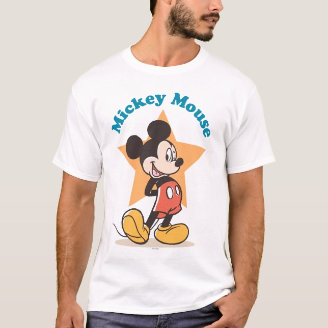Mickey Mouse Star Name Graphic T-Shirt (Front)