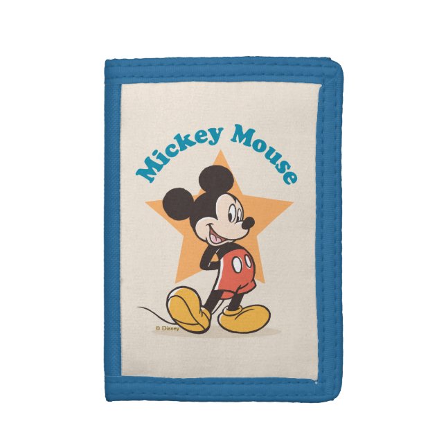 Mickey Mouse Star Name Graphic Trifold Wallet (Front Vertical)