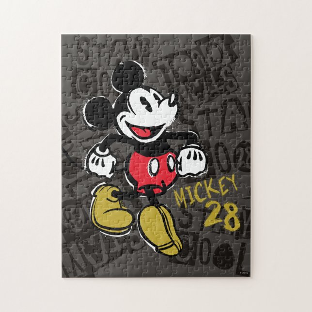 Mickey Mouse "Stay Cool" Typeset Jigsaw Puzzle (Vertical)