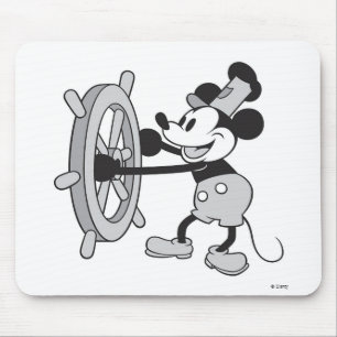 Mickey Mouse Steamboat Captain Mouse Pad