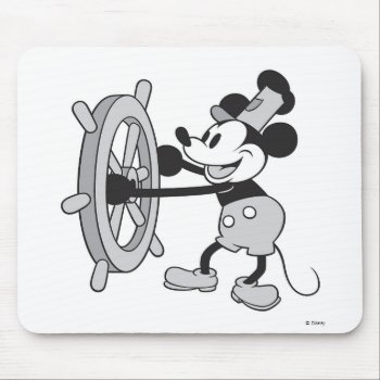 Mickey Mouse Steamboat Captain Mouse Pad by MickeyAndFriends at Zazzle