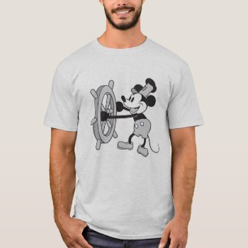 Mickey Mouse Steamboat Captain T-shirt by MickeyAndFriends at Zazzle