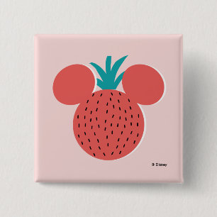 Mickey Mouse Strawberry Icon Button