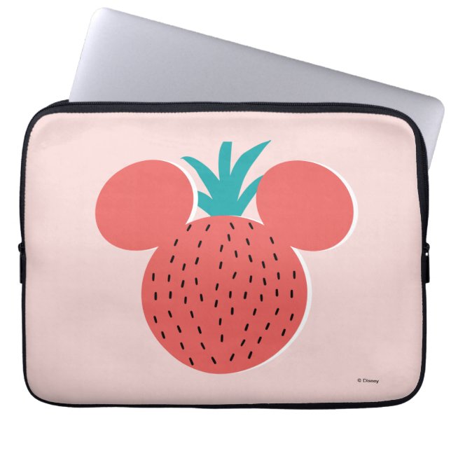Mickey Mouse Strawberry Icon Laptop Sleeve (Front)