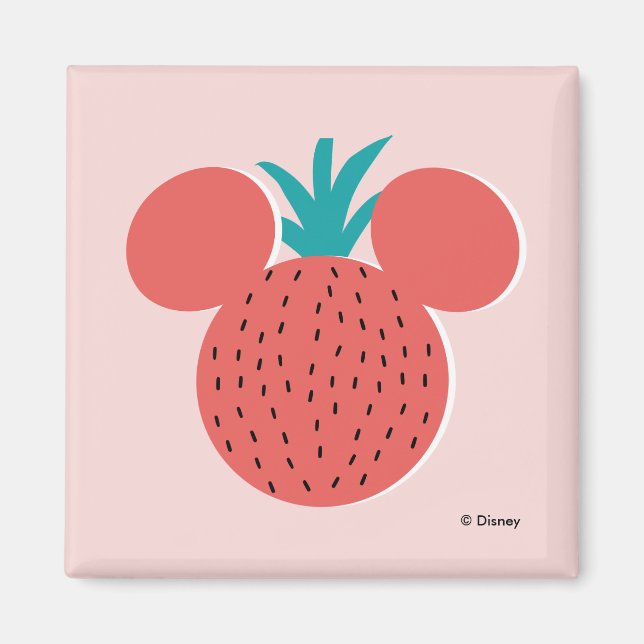 Mickey Mouse Strawberry Icon Magnet (Front)