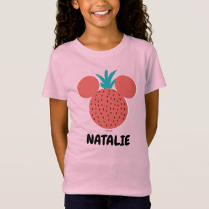 Mickey Mouse Strawberry Icon   Name T-Shirt