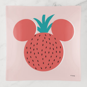 Mickey Mouse Strawberry Icon Trinket Tray