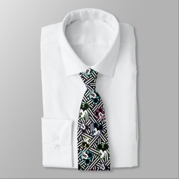 Mickey Mouse | Stripe Pattern Neck Tie by MickeyAndFriends at Zazzle