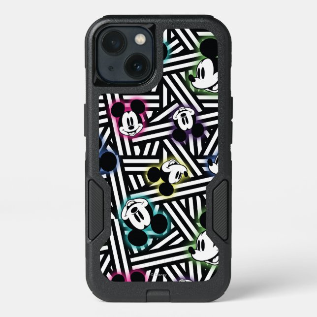 Mickey Mouse | Stripe Pattern Otterbox iPhone Case (Back)