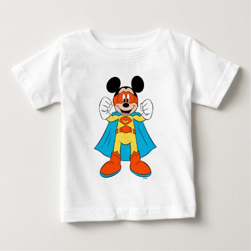 Mickey Mouse  Super Hero Cute Baby T_Shirt