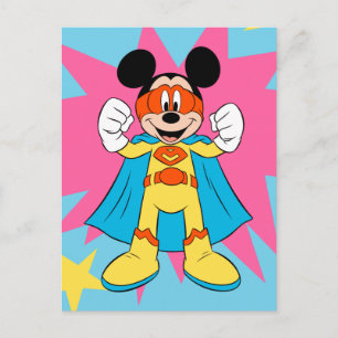 Mickey Mouse Super Hero Cute Postcard