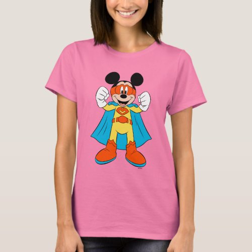 Mickey Mouse  Super Hero Cute T_Shirt